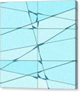 Tranquil Blue Abstract Art Canvas Print