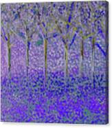 Trees In Quiet Purple Canvas Print