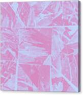 Triangular Rainbow Abstract Collage Light Pinks Version Canvas Print