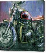 Triumph Bonneville Motorcycle By Vart Canvas Print