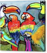 Tropical Birds Canvas Print