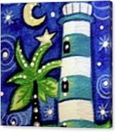 Tropical Lighthouse Canvas Print