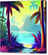 Tropical Scene 3 Canvas Print