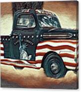 Trucking Liberty 3 Canvas Print