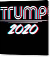 Trump 2020 3d Effect Canvas Print