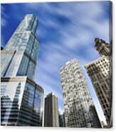 Trump Tower And Wrigley Building Canvas Print