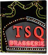 Tsq Brasserie On Broadway Canvas Print