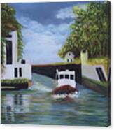 Tugboat On The Erie Canal Canvas Print