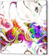 Tukiyem - Funky Artistic Colorful Abstract Marble Fluid Digital Art Canvas Print