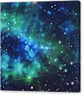 Turquoise Nebula Canvas Print
