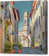 Tuscan Hill Town Of San Quirico D'orcia, Painterly Canvas Print