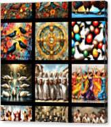 Twelvetide In Christianity Christmas Days Canvas Print