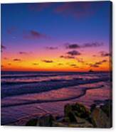 Twilight In Oceanside Canvas Print