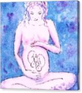 Twin Pregnancy Canvas Print