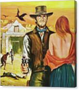 ''two Mules For Sister Sara'', 1970, Movie Poster Painting Canvas Print