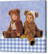 Two Teddies Canvas Print