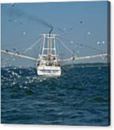 Tybee Island Fishing Boat Canvas Print