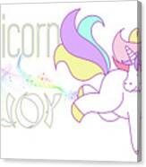 Unicorn Joy Canvas Print