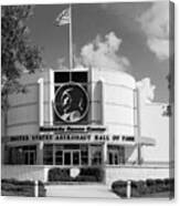 United States Astronaut Hall Of Fame Florida Bw Canvas Print