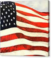 Us Flag Canvas Print