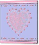 Valentina Heart Deco Canvas Print