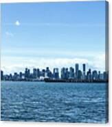 Vancouver From North Vancouver British Columbia 5228 Canvas Print