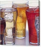 Various Iced Beverages Canvas Print