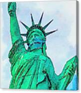 Vegas Safely - Statue Of Liberty Canvas Print