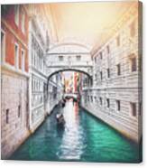 Venice Italy Bridge Of Sighs Canvas Print