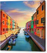 Burano Late Afternoon Canvas Print