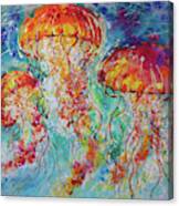 Vibrant Jellyfish Canvas Print