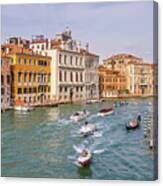 View From The Accademia Bridge - Venice, Italy Canvas Print