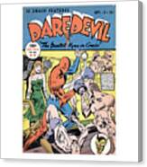 Vintage Daredevil Comic Book Cover Canvas Print
