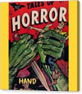 Vintage Horror Comic Book Canvas Print