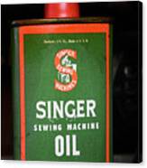 Vintage Singer Sewing Machine Oil Can closeup Acrylic Print by
