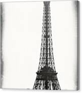 Vintage Tour Eiffel In Paris Canvas Print