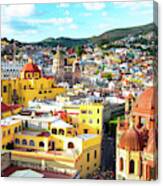 Viva Mexico Collection - Colorful Guanajuato I I Canvas Print
