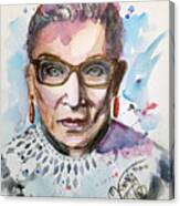 Voice Of Reason - Tribute To Rbg Canvas Print