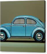 Volkswagen Beetle Painting Canvas Print