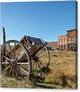 Wagon At Bodie Ghost Town Canvas Print