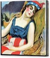Wake Up America 1917 Poster Canvas Print