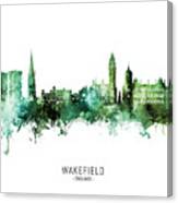 Wakefield England Skyline #20 Canvas Print