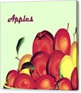Wall Art With Apples 7 Canvas Print