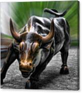 Wall Street Bull Canvas Print