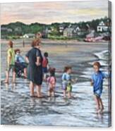 Warm Evening At Good Harbor Beach Canvas Print