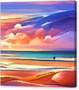 Warm Sandy Beach Canvas Print