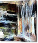 Water Fountain Abstract Canvas Print