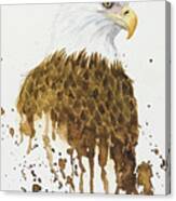 Watercolor Eagle Canvas Print
