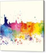 Watercolor New York By Vart. Canvas Print