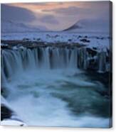 North Of Eden - Godafoss Waterfall, Iceland Canvas Print